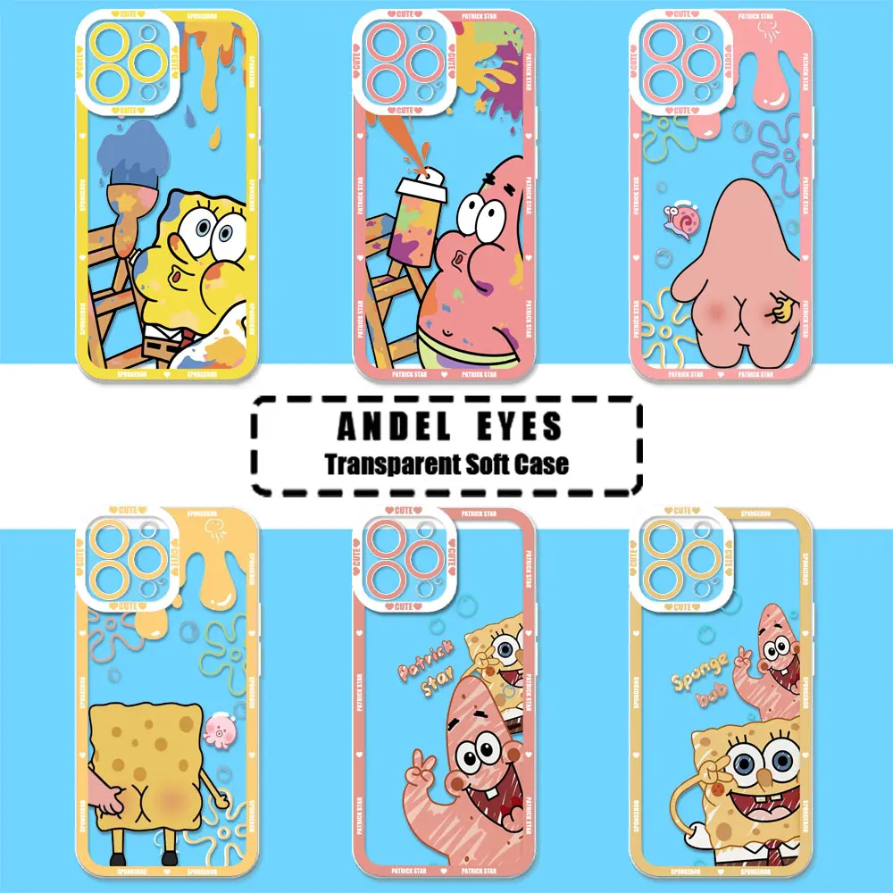 SpongeBob Patrick Star Couple Phone Case For Infinix Note 40PRO 30 30 12 Vip 12G96 11 10 Tecno Camon 30 20 19 Pova 6 5 PRO Cover