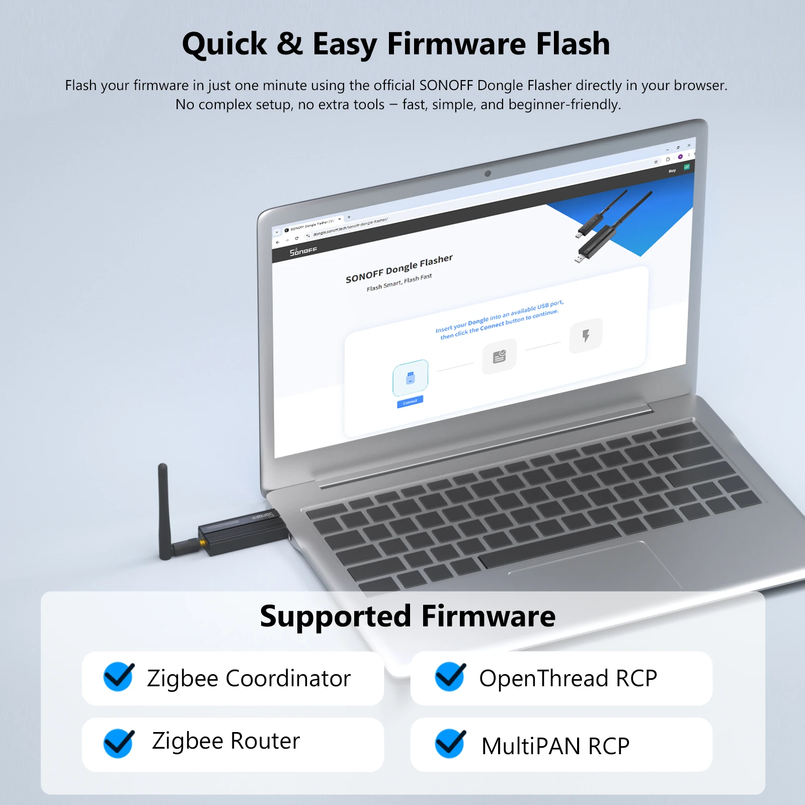 Sonoff-ZbドングルUSBドライブ,3.0ゲートウェイアナライザー,アンテナ付きZigbeeルーター,zha Zigbee2mqttインターフェース