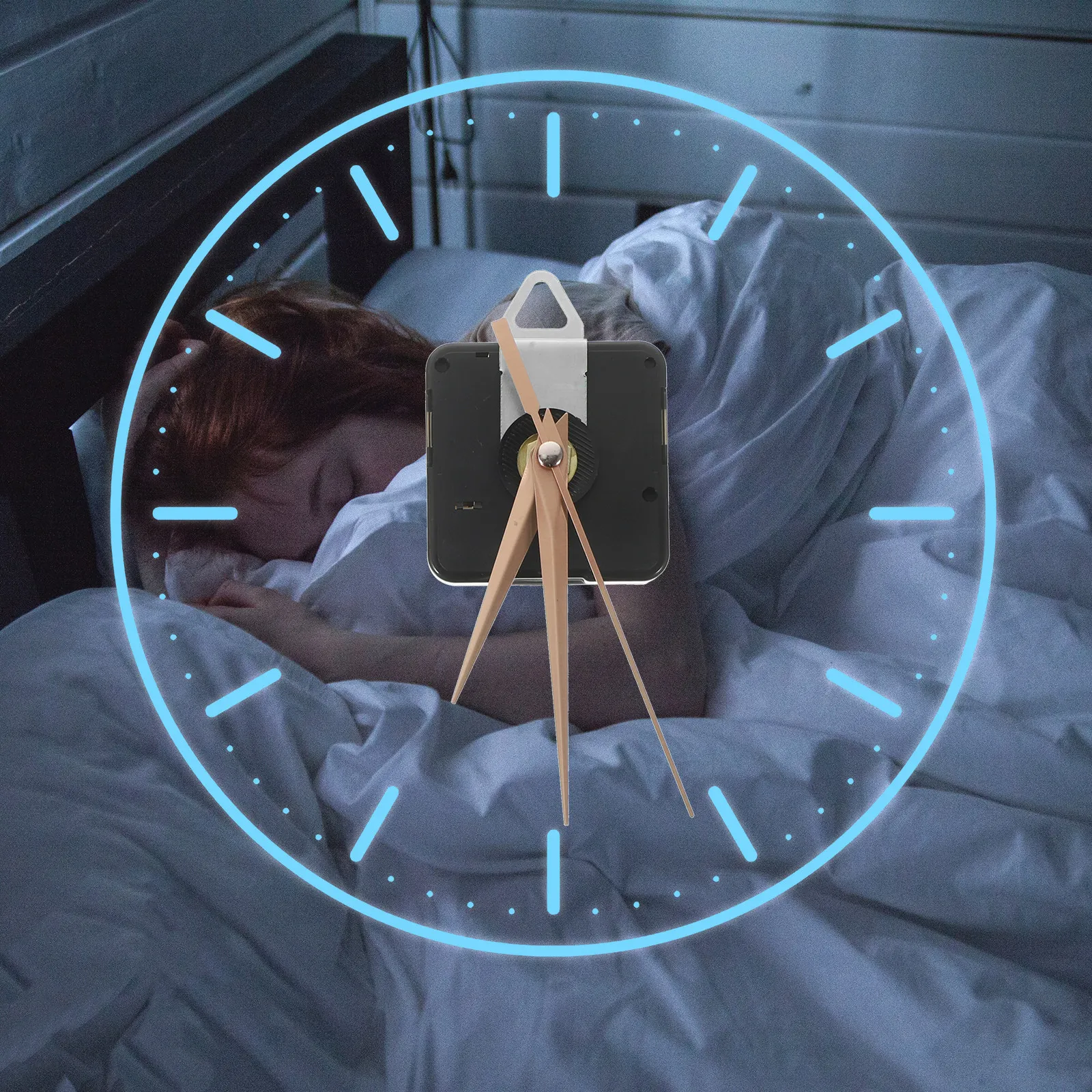 3D Digital Wall Clock Motor Replacement Kit with Hardware Components
