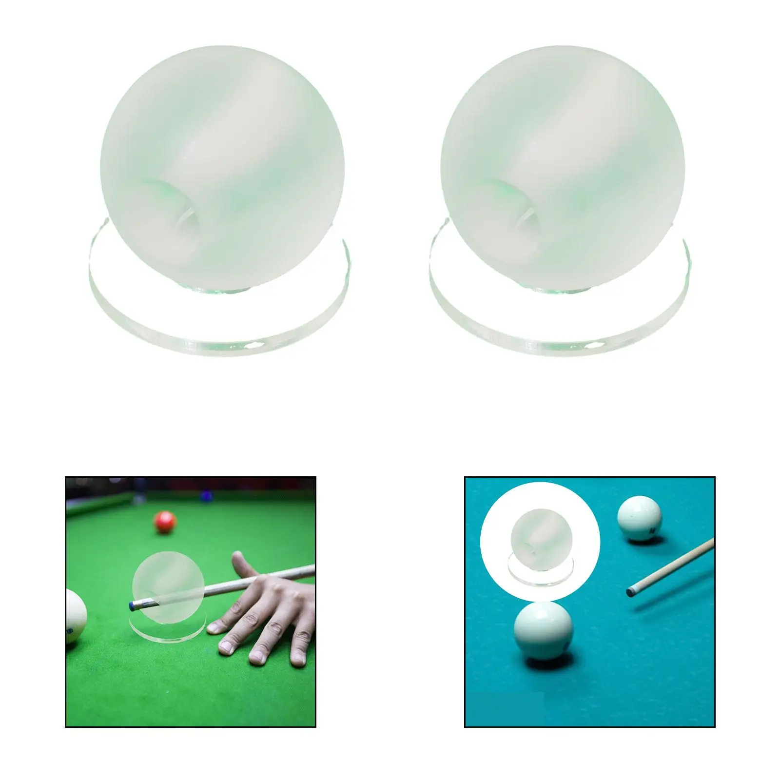 Billiard Stroke Trainer Improve Hitting Level Aiming Helper Portable Stable for Beginners Clear Glass Cue Ball Stroke Trainer