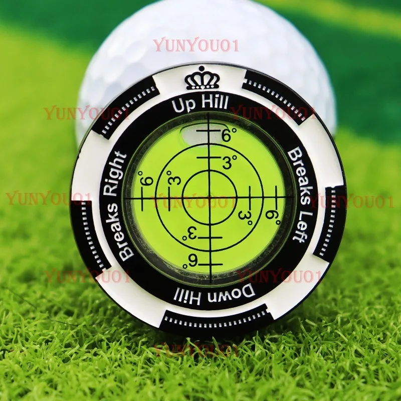 Golf Supplies Green Slope Reader Level Ball Position Marker Double Sided Ball Marker/Mark
