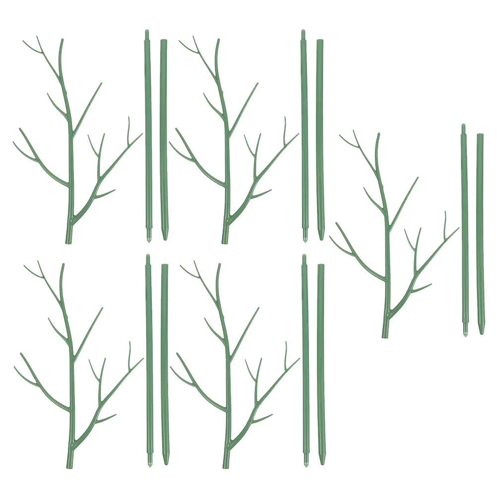 

5 шт. пластиковых опор для вьющихся растений, устойчивые, с гладкой поверхностью, для использования в помещении и на улице, для поддержки растений в горшках