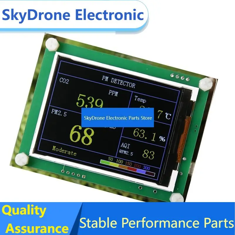 SkyDElFULL-Car Temperature And Humidity Detector PM2.5 Dust Fog Measurement Sensor Home Gas Monitor