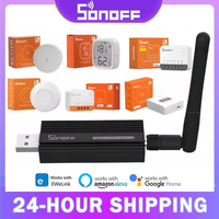 SONOFF SNZB-02D/02P Temperature Humidity Sensor,SNZB 01P Zigbee Button Switch,Bridge Gateway Support EWeLink Alexa Google IFTTT