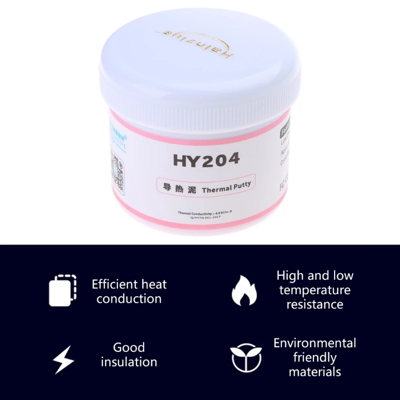 HY234 Thermal Putty for GPU Graphics Card Thermal Pad Replacement Non-Conductive Custom Thickness High Performance