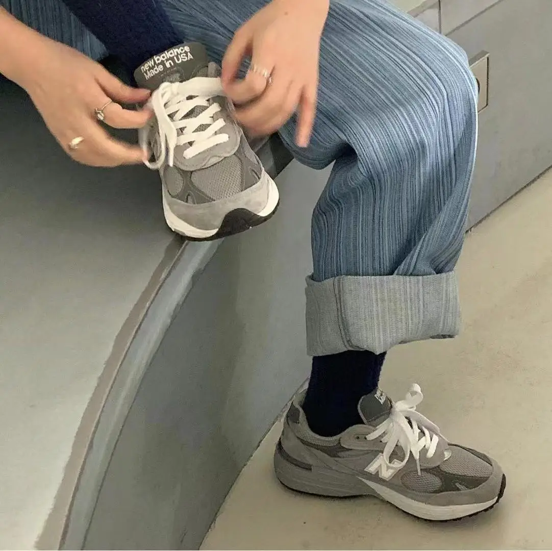 

Miss Muddled Women's Loose Fit Long Jeans Vertical Stripe Design Blue White Stri Straight Leg Casual Trousers