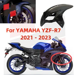 Carbon fiber paint Motorcycle Front Tire Fender Mud Guard Fairing For YAMAHA YZF R7 2021 2022 2023 YZF-R7
