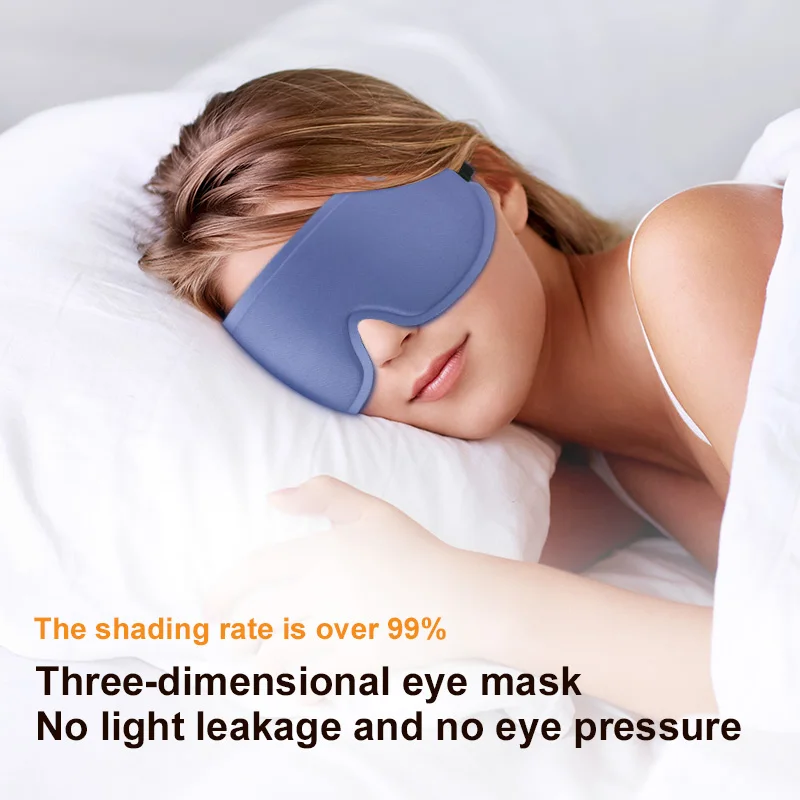 Antifaz para Dormir 3D Contorneado, Cubre Ojos Cóncavo Moldeado, Máscara Facial Nocturna que Bloquea la Luz para Mujeres y Hombres