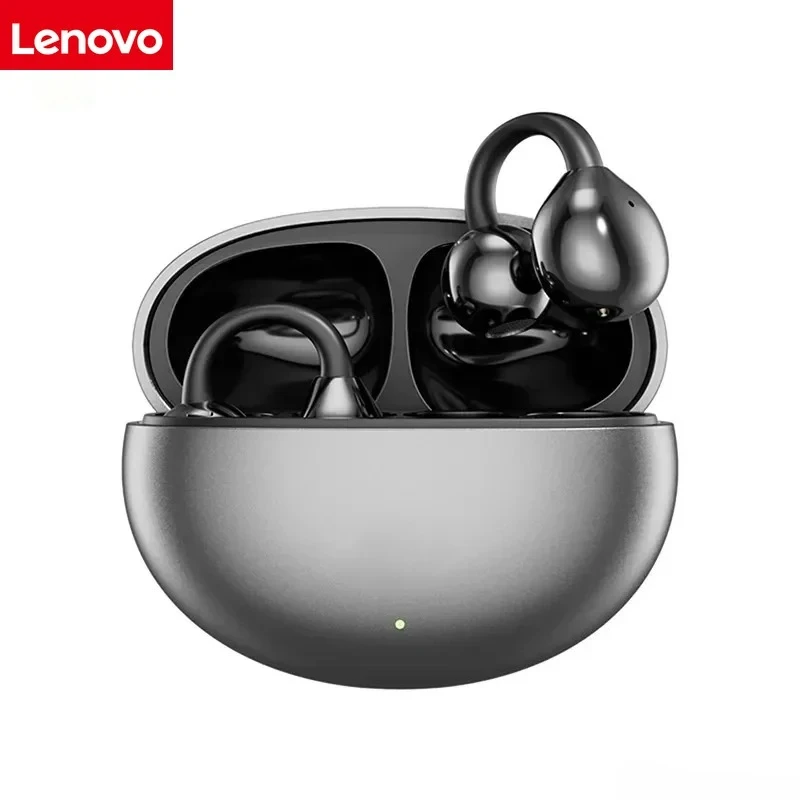 イヤホン Lenovo Ear-Clip Headphones Bluetooth 6.0 Lenovo Wireless Ear Clip Bluetooth Earphones Hi-Res Ultra Open