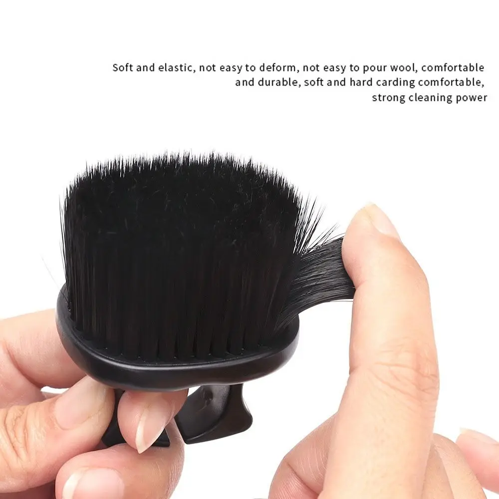 Hairdressing Hairbrush High-quality Barber Ring Beard Brush Professional Hair Cleaning Brush