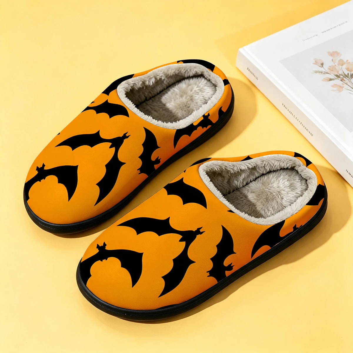 ブラックオレンジバッツ レディース冬用高級コットンスリッパ  - Men Shoes Winter のレビューと価格