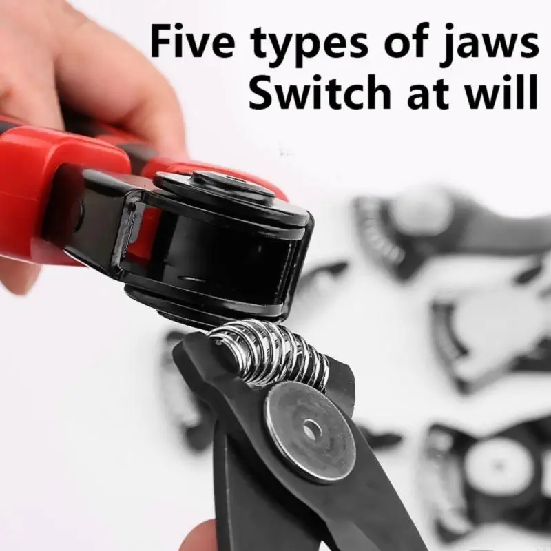 57QF 5 in 1 Wire Cutting Needle Nosed Pliers with Storage Case Crimping Pliers