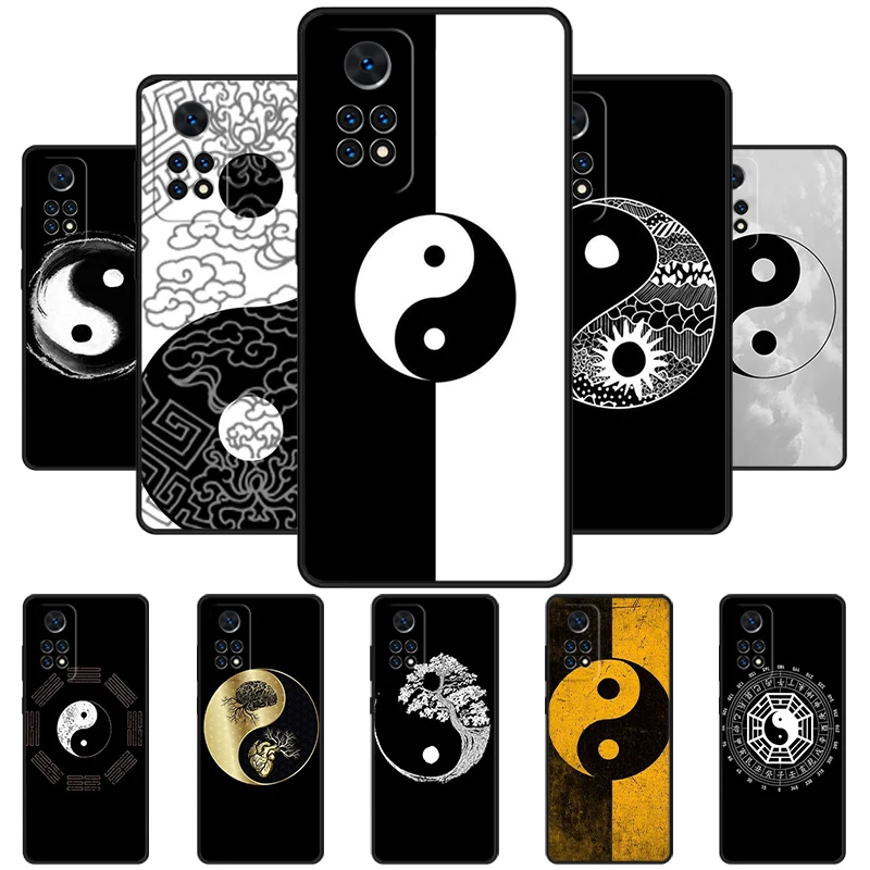 Taiji Eight Diagrams Yin-yang Pattern Phone Case For Redmi Note 11 EPro 11S 10T 9S Promax 8 Pro Xiaomi Mi 11 12X 12S Ultra Cover