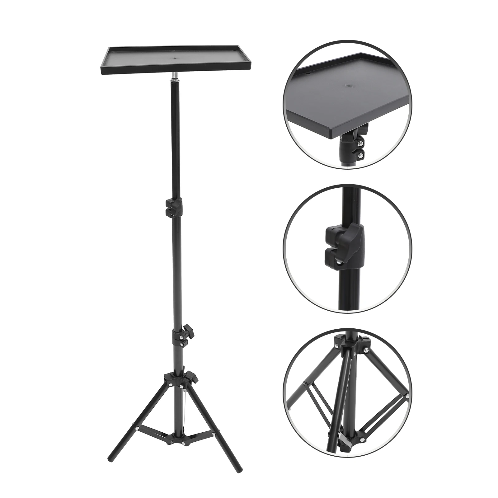 Adjustable Metal Projector Stand Tripod For Laptop Tablet Photography 1.1m Foldable Bracket Shelf Holder