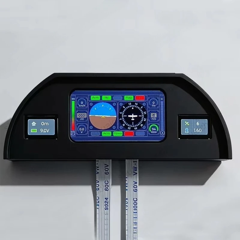 1PCS Flight Insteument Dashboard Model with 1.47-inch/0.42-inch Screen Display Support Flight Control w MAVLink Telemetry Output