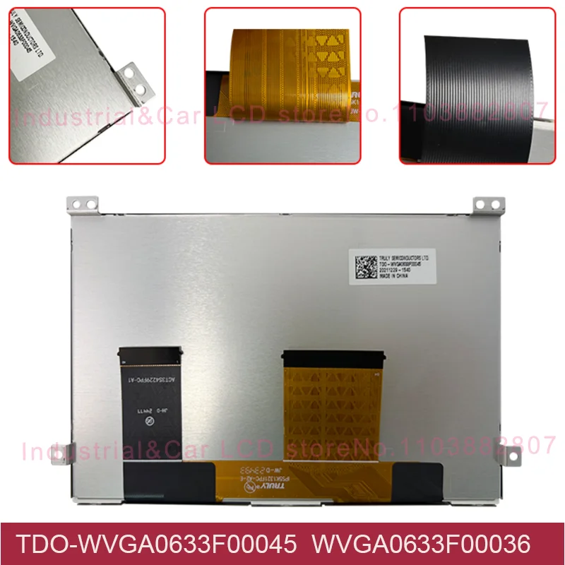 New 6.5 Inch LCD Display Touch Screen TDO-WVGA0633F00039 TDO-WVGA0633F00045 For VWMIB200 Mib200m Mibh 682C Central Control LCD