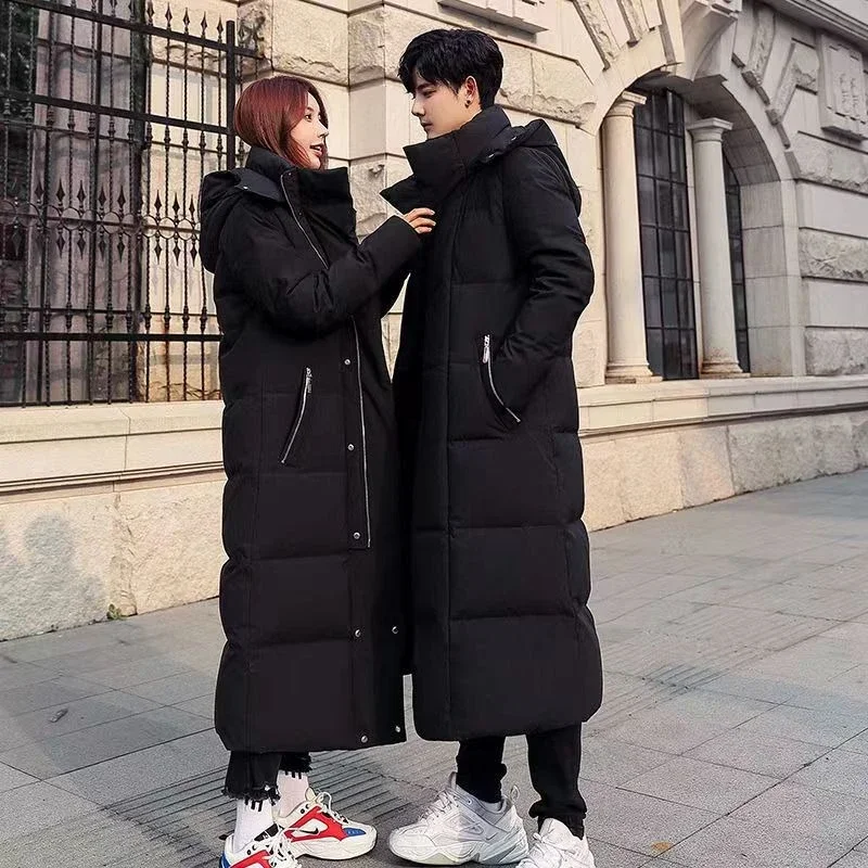 

​Men's Winter 2025 Over Knee Coat Thermal Cotton Jacket for Couples Plus Size Slim Fit Seasonal Discount Free Shipping​