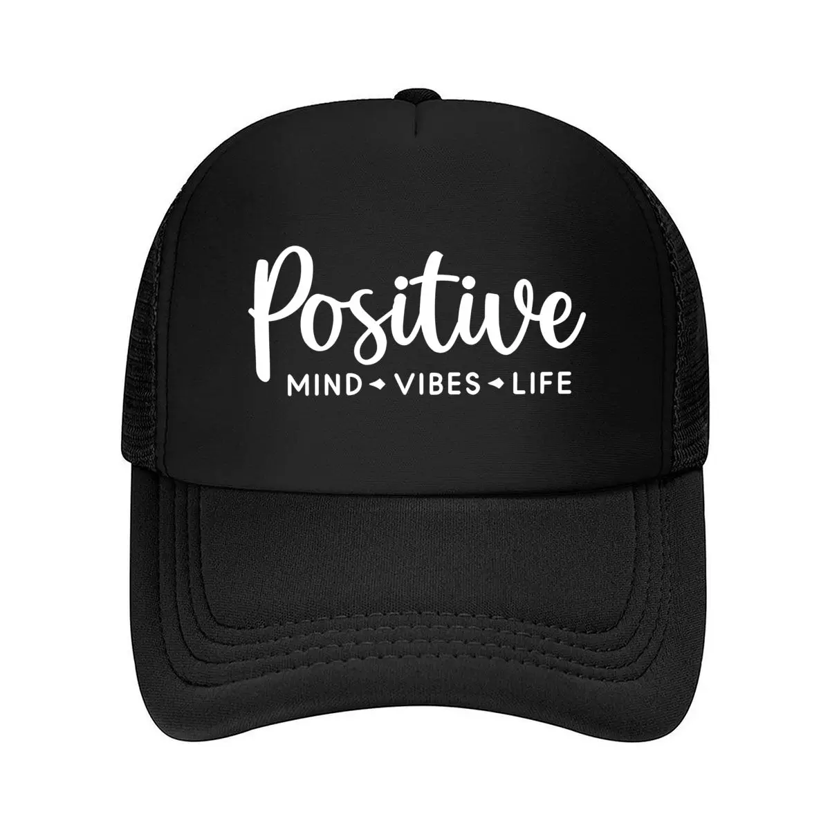 Positive Thoughts Life Atmosphere Mesh Baseball Cap Hip Hop