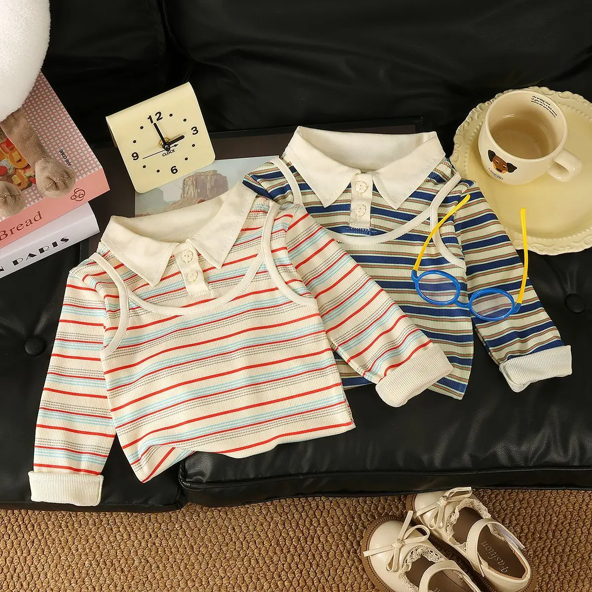 2026 Kids T Shirt School New Chinese Style Light Luxury Size Off Season Spring New Spring Autumn Nice