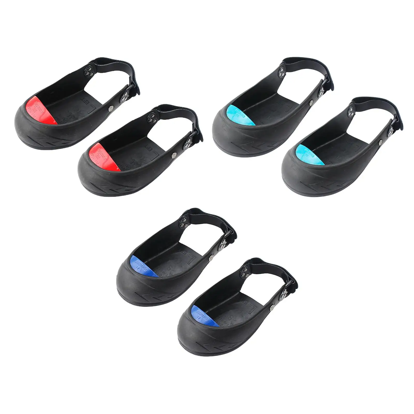 2 Pieces Toe Cap Safety Overshoes for Industry and Workplace Protection Rubber Anti Smashing Protective Toe Cap Overshoes Cover