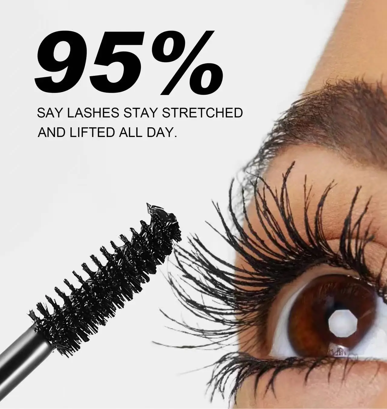 Waterproof mascara that doesn't smudge, lengthens, thickens, and curls lashes: Handaiyan setting mascara