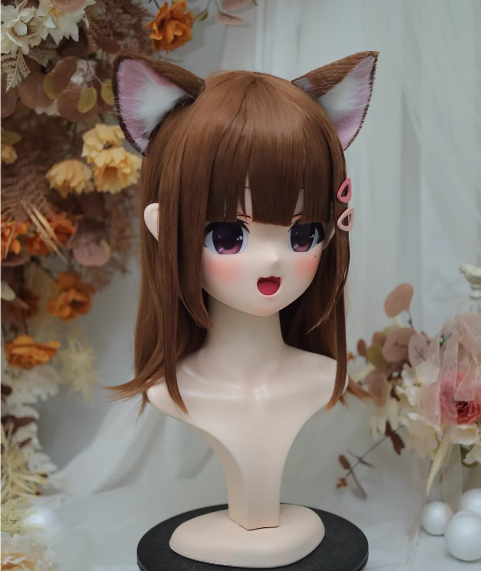 

(NFD-19-15)Customize Full Head With Lock Crossdress Doll Female/Girl Japanese Anime Cartoon Character Kig Cosplay Kigurumi Mask