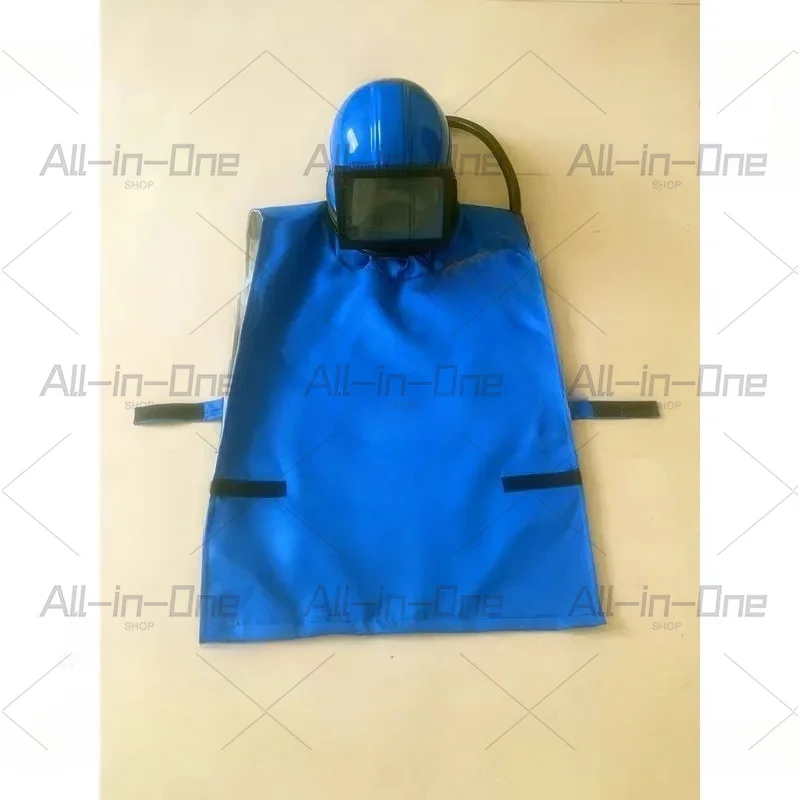 Safety Protection Sandblasting Helmet, Mask, Sanding Helmet, Protective Helmet, Sandblasting Cap, Shawl, Trachea