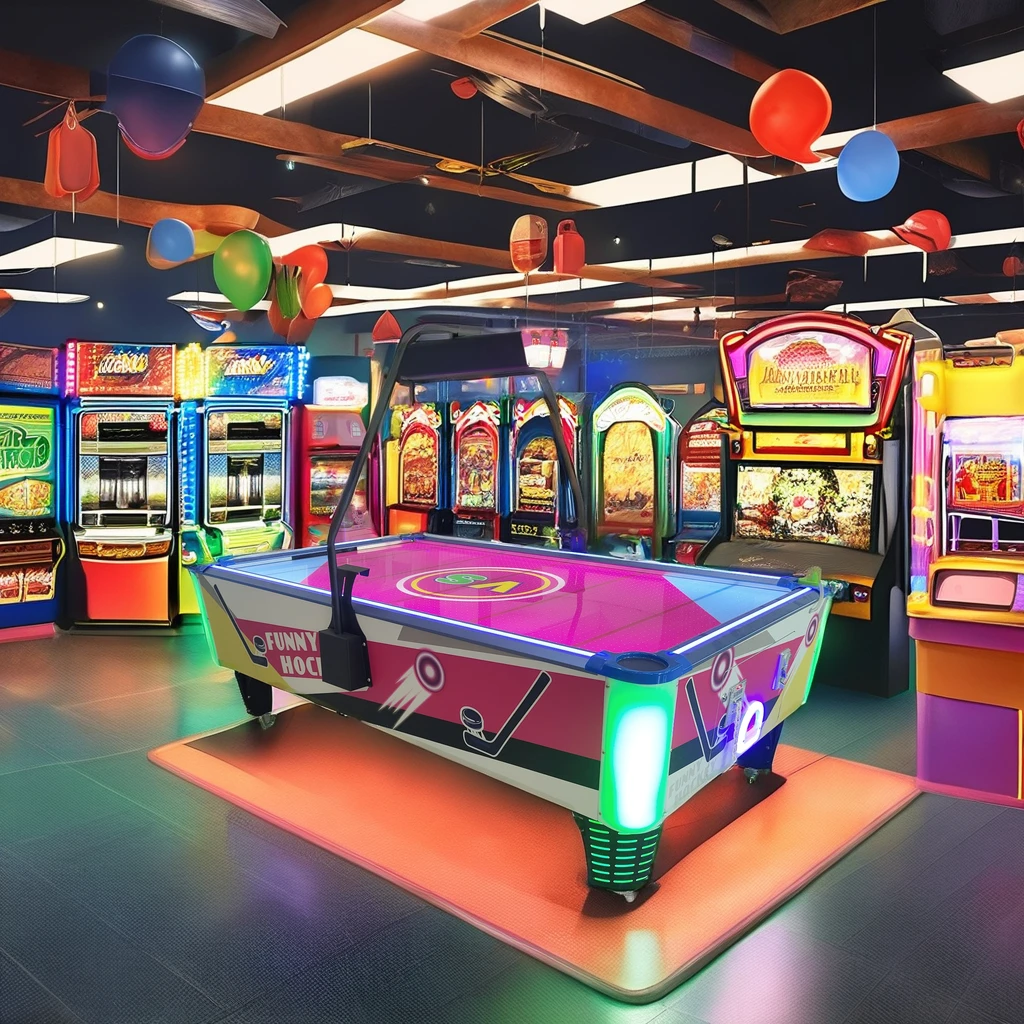 

Coin Operated Indoor Arcade Game Center for Adults Metal Air Hockey Table Sport Style Coin Pusher