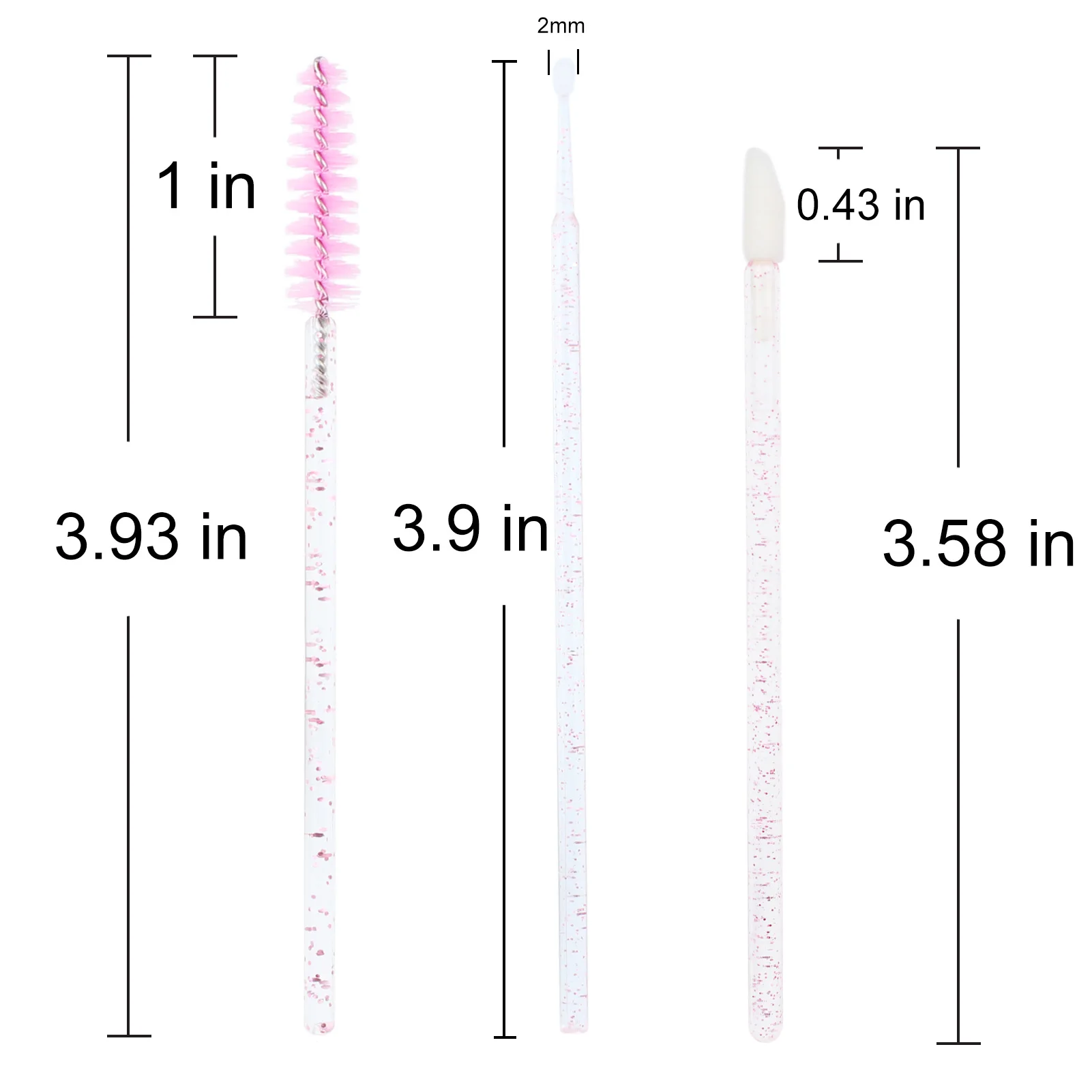 Ensemble de pinceaux à poulet pour extension de cils, baguettes de mascara, applicateur de microbrosse, écouvillon pour sourcils, outils de maquillage, 200 pièces