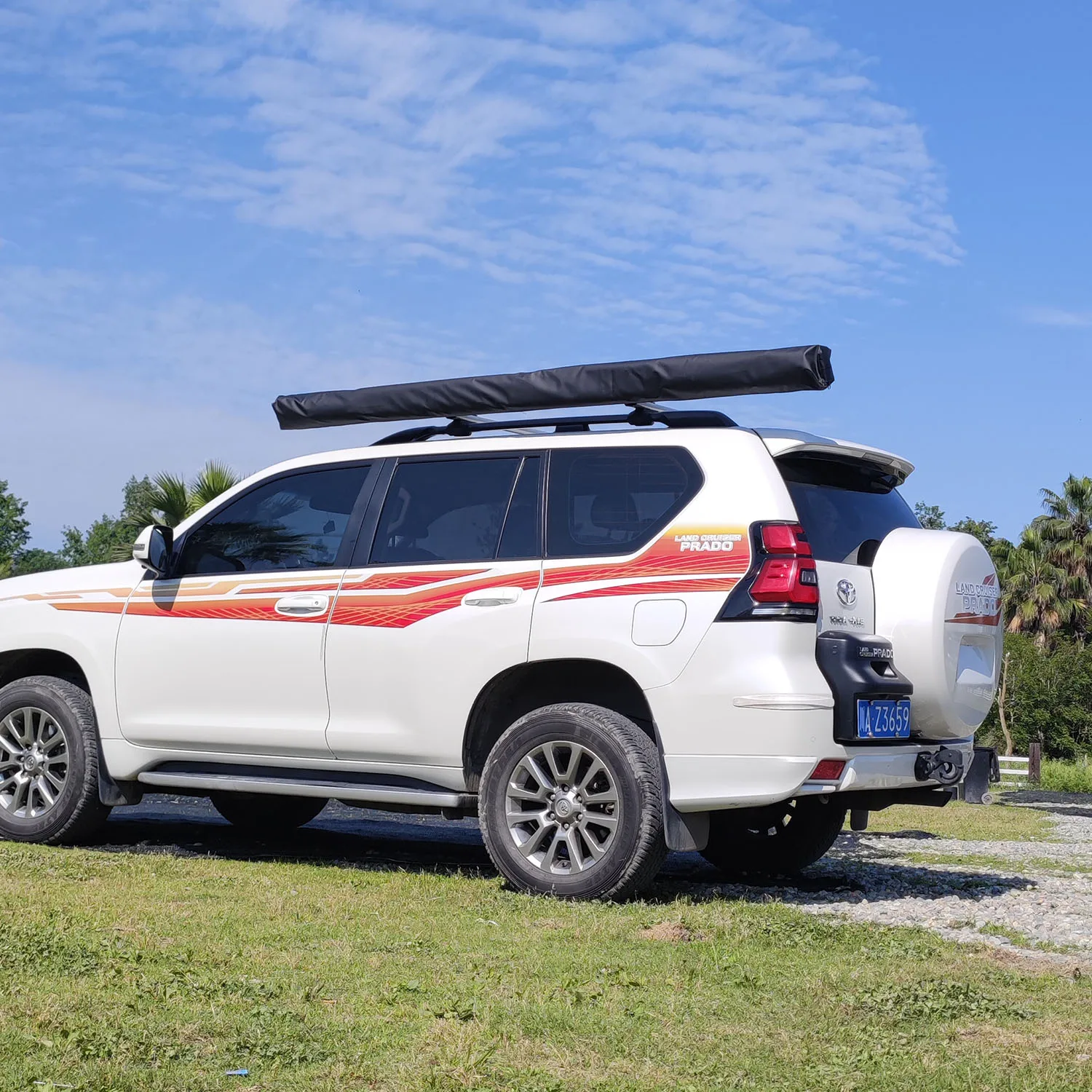 270-Degree Quick-Opening Oxford Car Awning Tent Cheap Retractable Camping Gear For 4x4 Offroad Vehicles