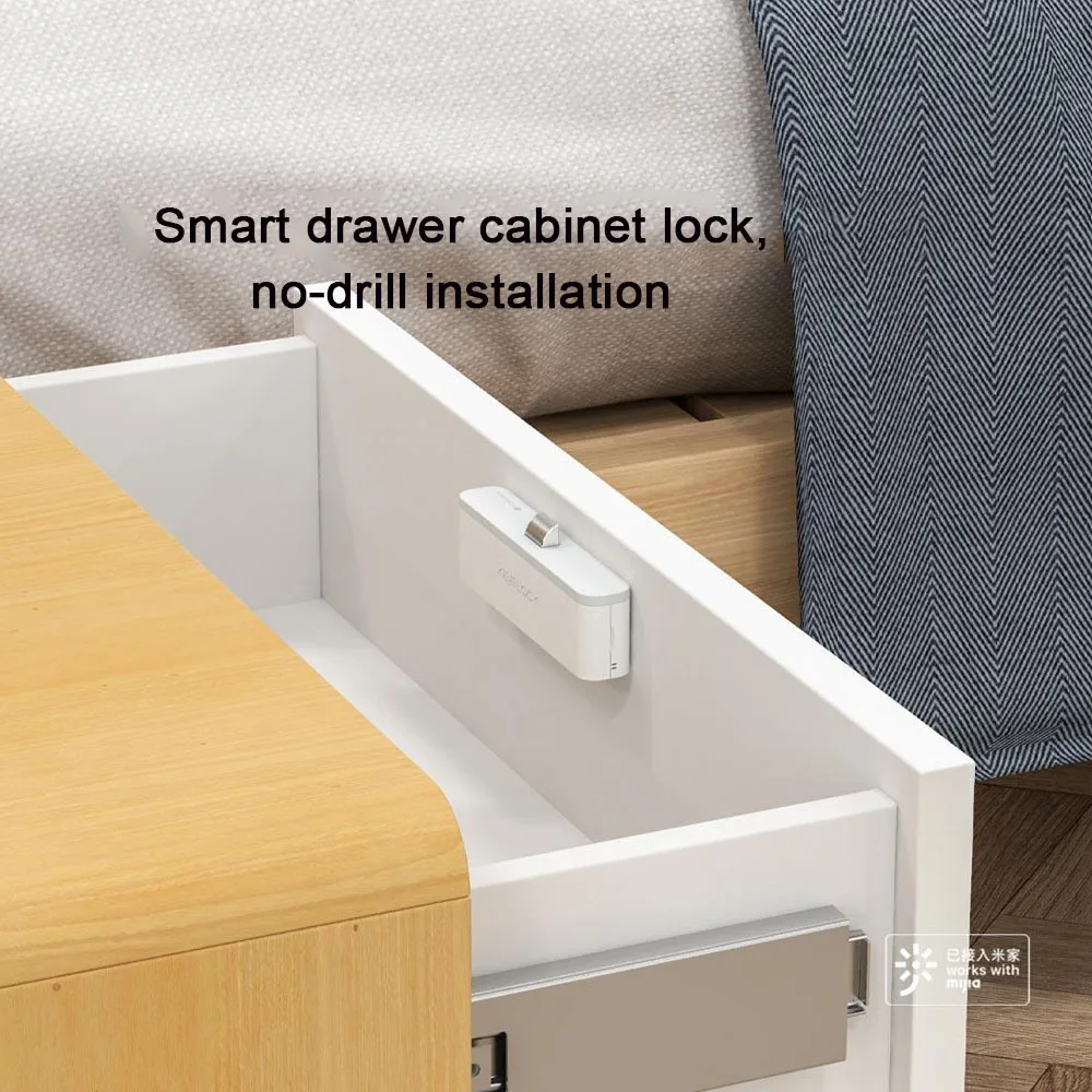 YEELOCK Smart Drawer Cabinet Lock Pro NFC/BT5.3 Wireless Control APP Unlock Anti-Theft Remote Keyless Lock for Child Safety File