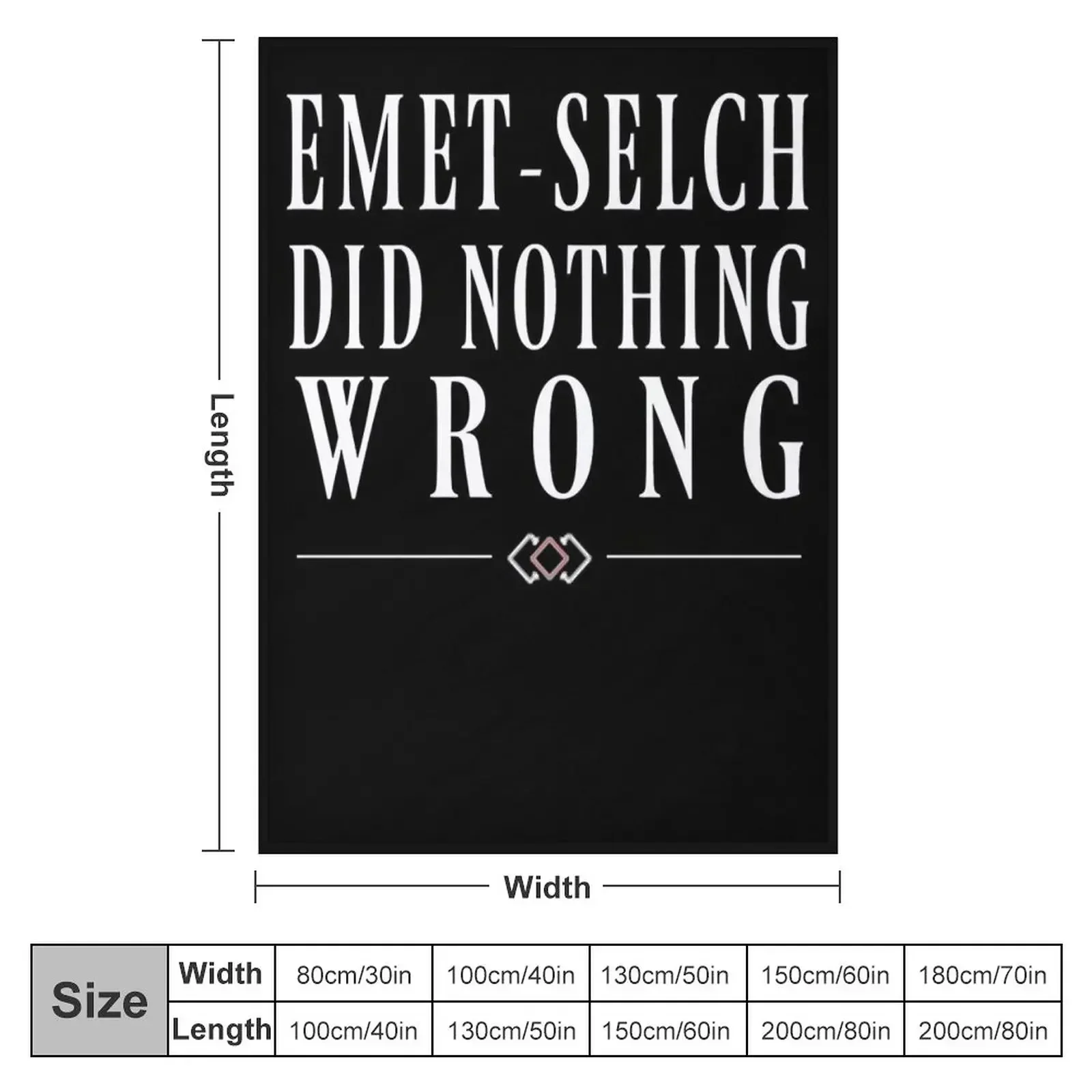 Emet-Selch Did Nothing Wrong Throw Blanket couch cozy soft plush fuzzy picnic outdoor blanket