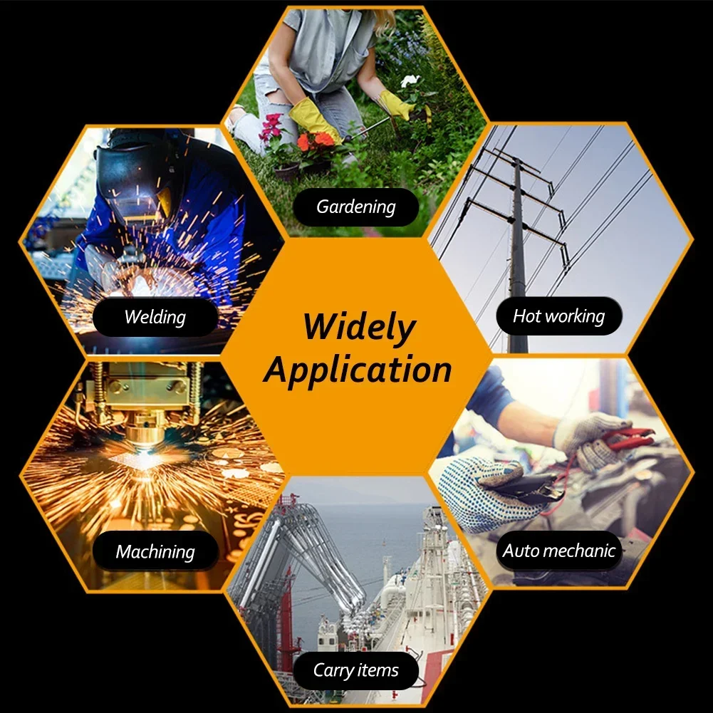 Men Work Gloves Soft Cowhide Driver Hunting Driving Garden Farm Welding Security Protection Safety Workers Mechanic Gloves