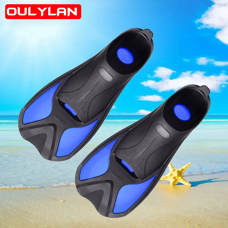 Oulylan Scuba Diving Fins Adult Kid Adjustable Swimming Shoes Silicone  Snorkeling Diving Flippers Water Sports Equipment