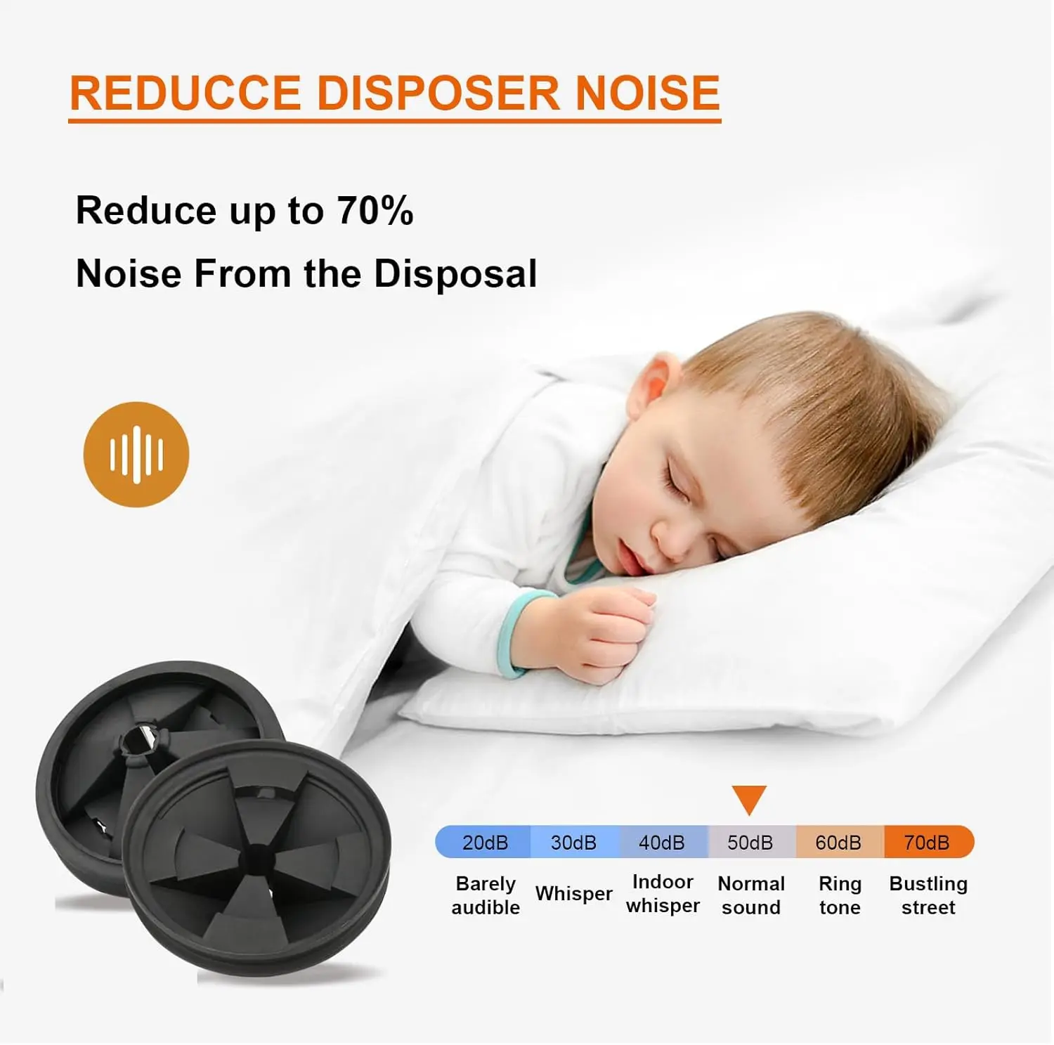 1/2 قطعة 86 مللي متر التخلص من القمامة سبلاش الحرس وسدادة المطبخ العالمي المطاط الغذاء النفايات التخلص في بالوعة Erator