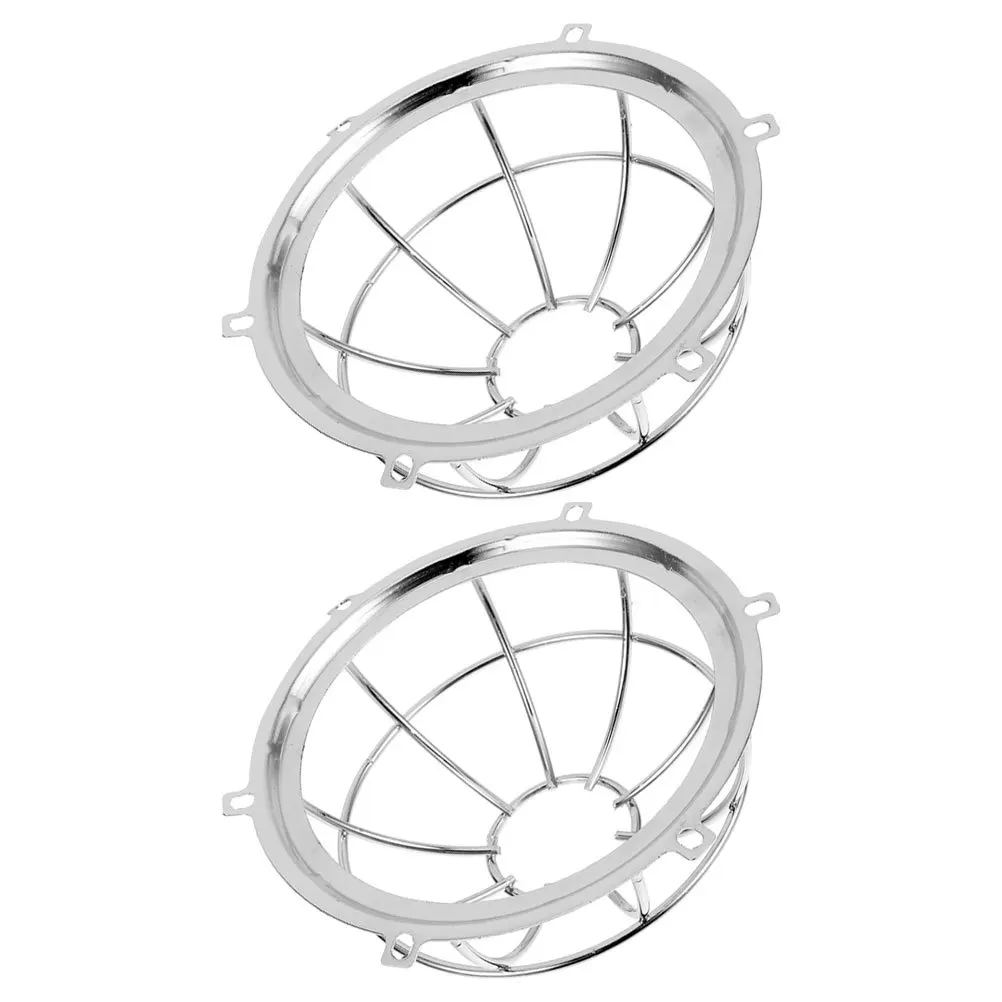 2pcs Smoke Protective Cover Iron Cover For Cooking Smoke Transducer Guard Fire Sprinkler Protection