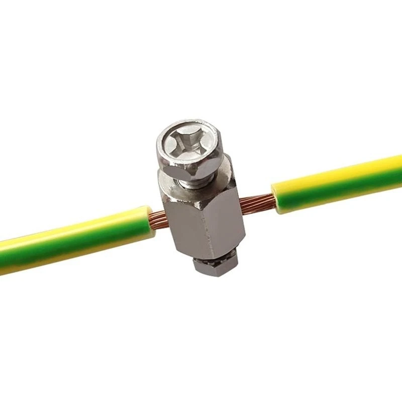 31GJ 2Pcs Solar Panel Photovoltaic Ground Lug Cable Clamps for Solar Mounting System