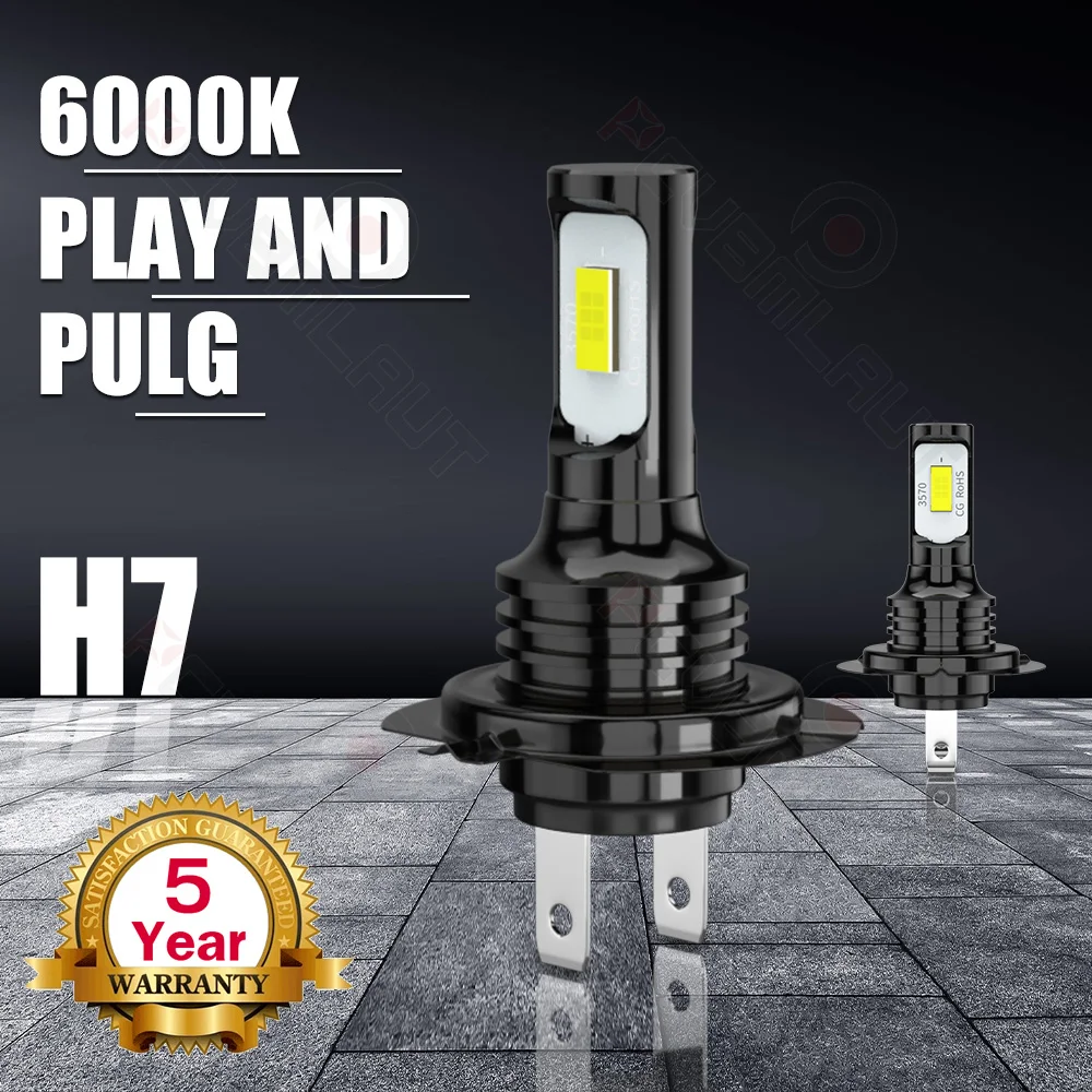 PCVBMLAUT 2PCS Car lights H7 Compatible For Honda Ridgeline Led Headlight Lamp Minisize Easy To Install Bulbs led headlight