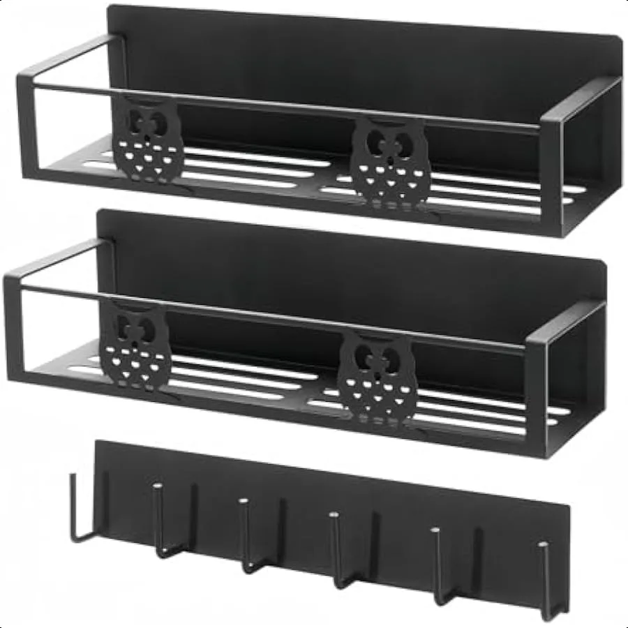 

Magnetic Spice Rack for RefrigeratorSpice and Seasoning Organizer Magnetic Shelf for Fridge Side Magnetic Fridge Organizer 3 Pa