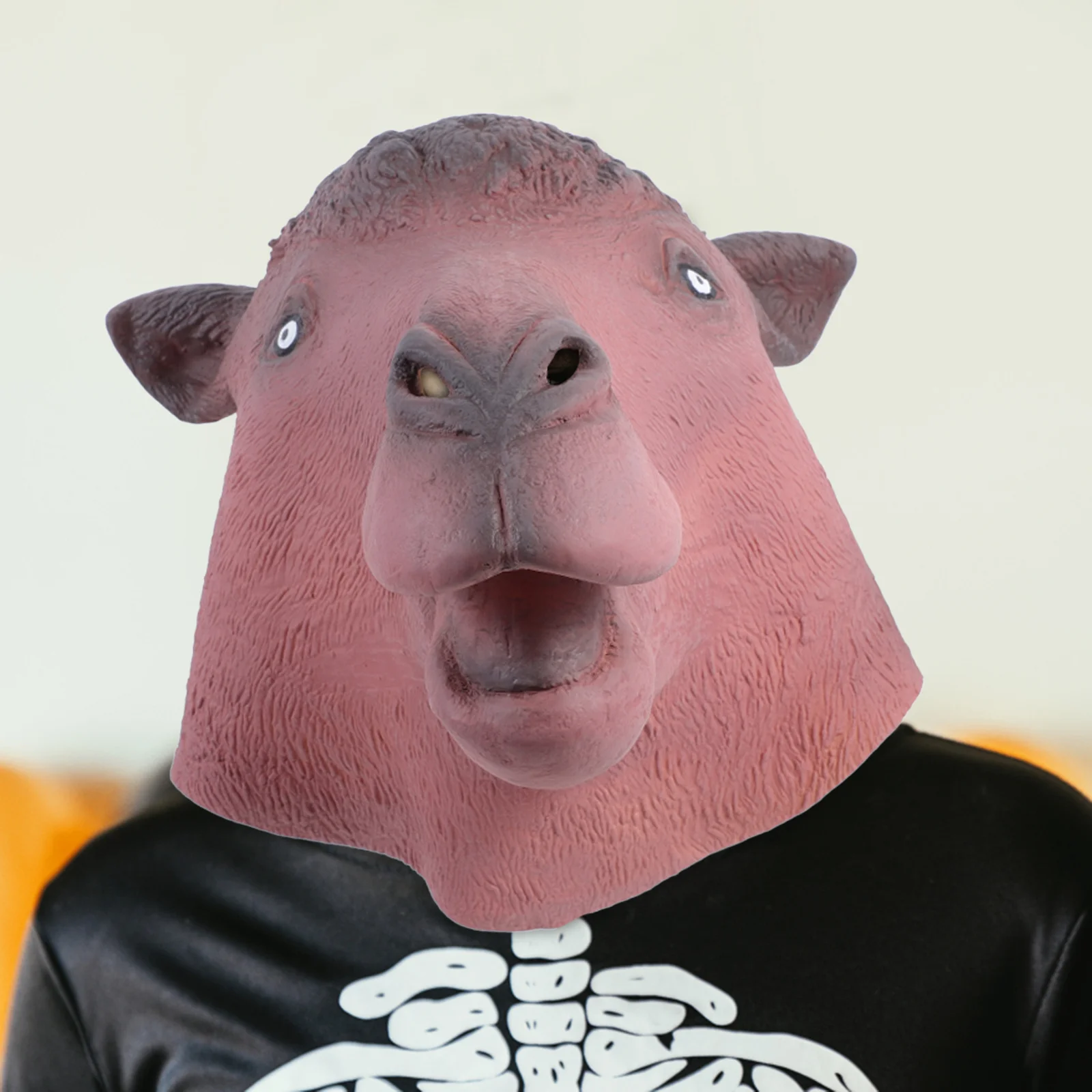 قناع الجمل على شكل حيوان، قناع تنكري للهالوين للبالغين، إكسسوار للصور، أغطية رأس كرنفال