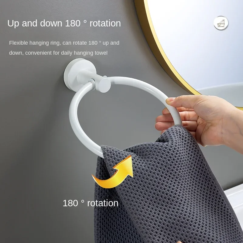 White Bathroom Hardware Set Accessories Stainless Steel Towel Rack Towel Ring Toilet Paper Holder Hook Bathroom Organizer Set