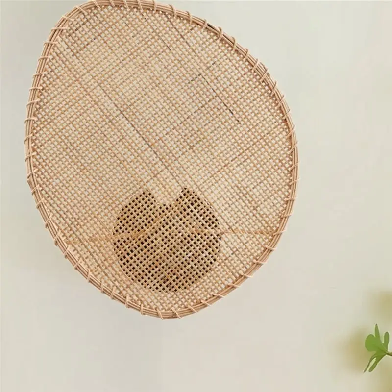 AB13-الرجعية الروطان الجدار مصباح خمر نمط حبل نسج الجدار الخفيفة لفندق مطعم متجر غرفة نوم غرفة المعيشة زينة السرير #5