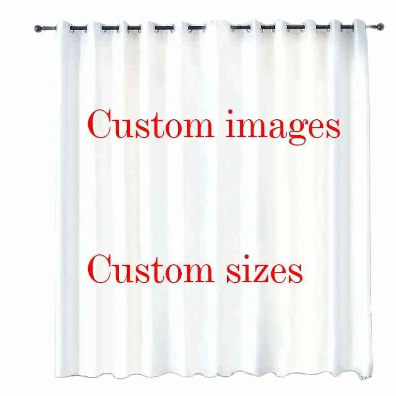 Cartoon Christmas Happy New Year Star Red Ball Kids Window Curtains Blinds for Living Room Bedroom Kitchen Door Home Decor 2Pcs