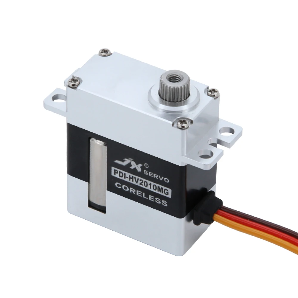 JX Servo PDI-HV2010MG 11kg Metal Gear Full CNC Aluminum Coreless HV Digital Mini Servo for RC Cars Glider Helicopter Robot Model