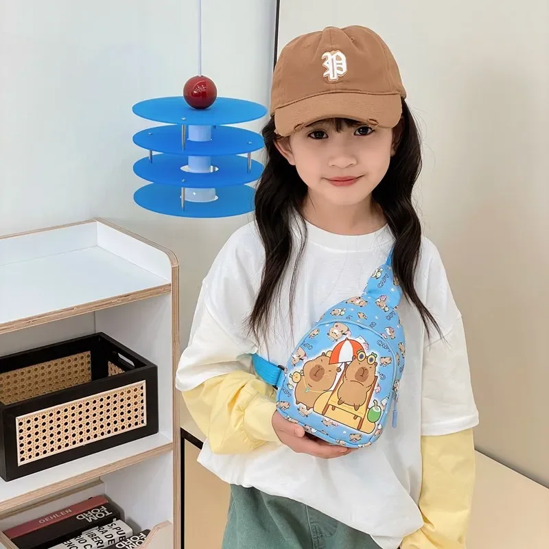 

1/2/4PCS Capybara Girls Child Backpacks Girls Student Birthday Gift School Bags Durable Capybara The Single Shoulder Bag Gifts