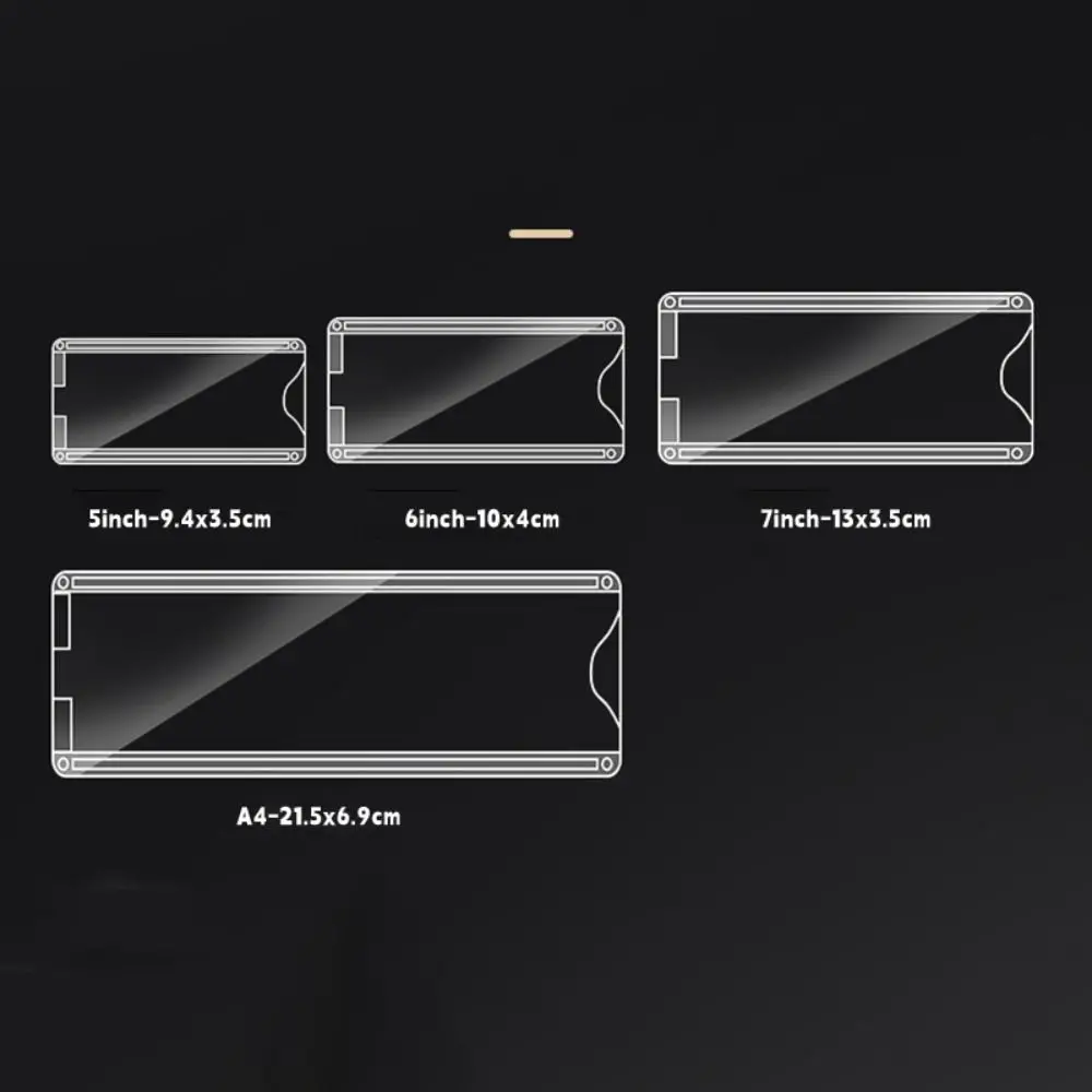New Acrylic Label Holder Self-Adhesive Clear Photo Frame Double Layer Multifunctional Card Holder Card Display