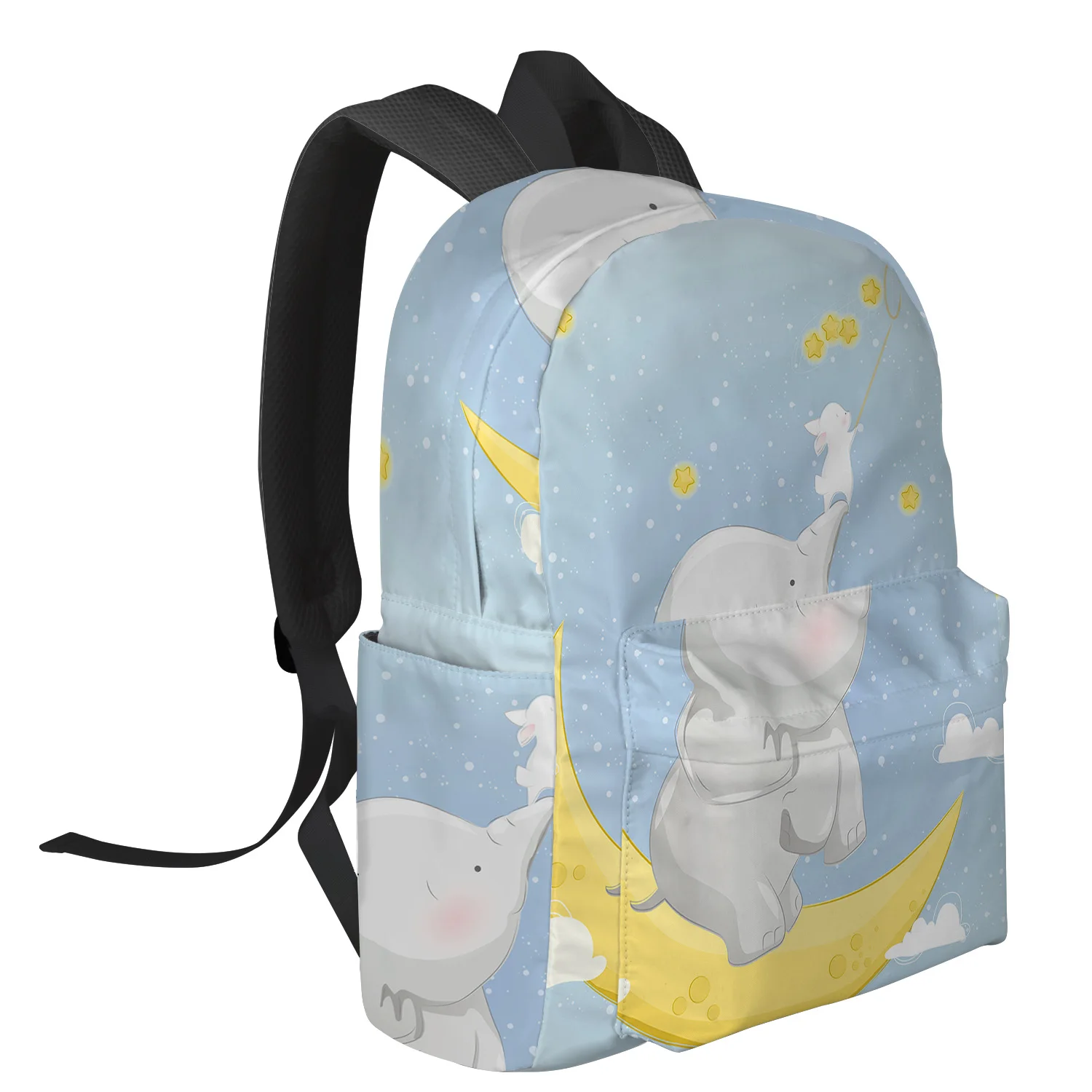 Rabbit Elephant Stars Cartoon Feminina Backpacks Teenagers Student School Bags Laptop Backpack Men Women Female Travel Mochila