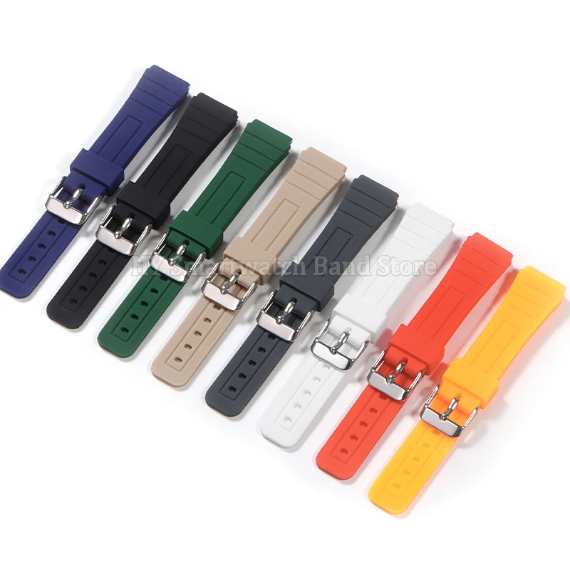 Soft Silicone Watch Strap 18mm for Casio F-91W W800H Strap Waterproof Rubber Bracelet Replacement Sport Wristband Universal Belt view 2