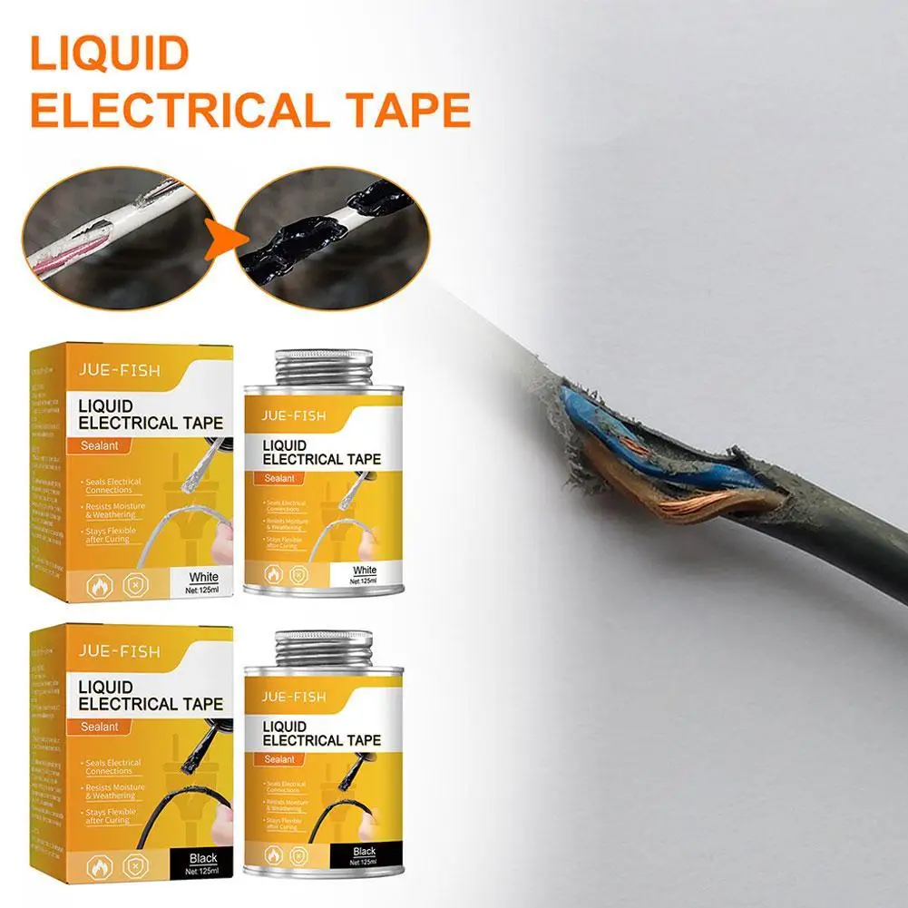 

125ml Liquid Insulating Glue Electrical Tape Insulating Repair Rubber For Electrical Wire Cable Protective Coating Line Glue