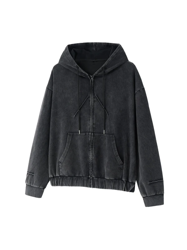 

Мужская джинсовая толстовка Waed из чистого хлопка, свободный крой, в американском ретро-стиле, повседневная спортивная верхняя одежда для осеннего сезона